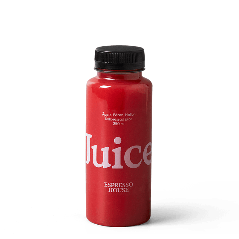 Cold-pressed juice apple, pear & raspberry